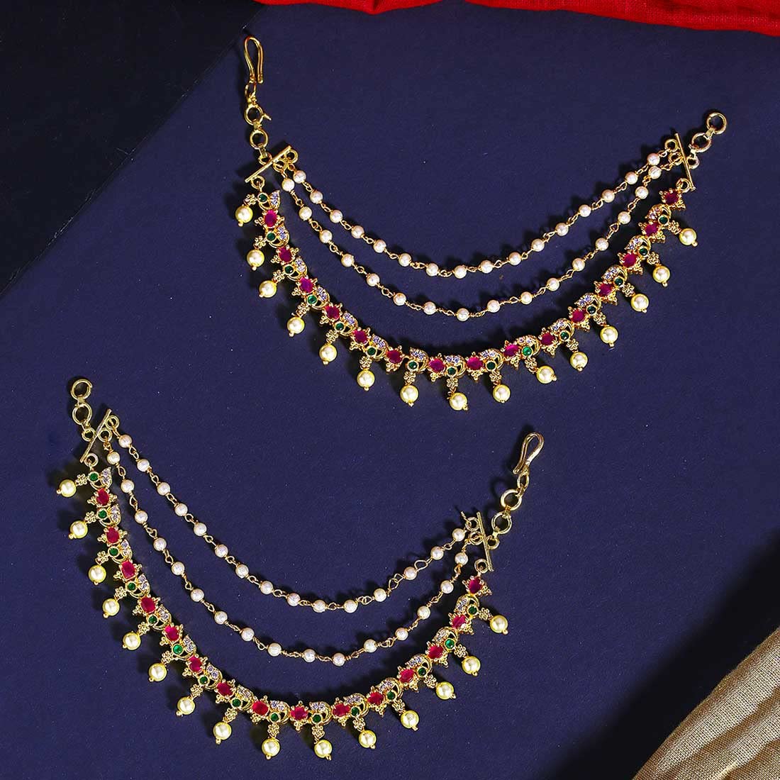 Traditional Earrings With Chain Through Ear 2024 | favors.com